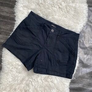 SUPPLIES BLACK CARGO UTILITY SHORTS POCKETS Y2K GRUNGE SCENE ALT OUTDOOR GRANOLA